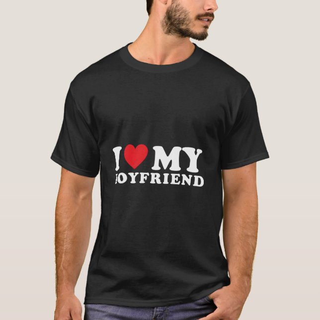 T-shirt J'aime mon ami il est mon petit ami (Devant)