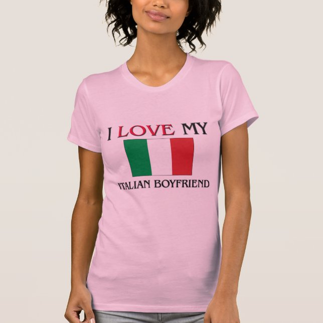 T-shirt J'aime mon ami italien (Devant)