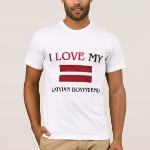 T-shirt J'aime mon ami letton