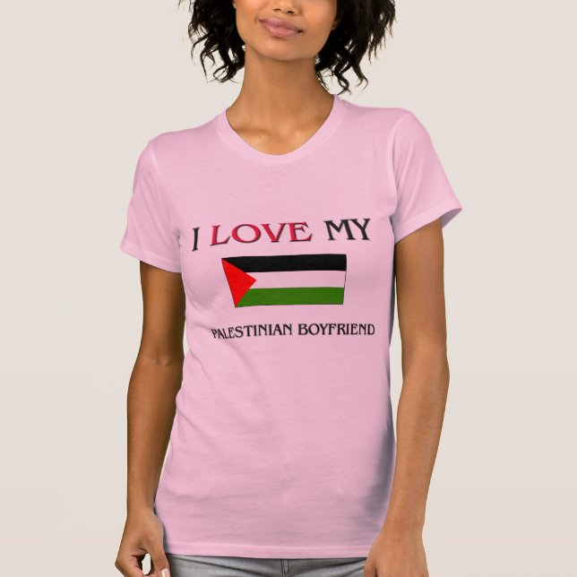 T-shirt J'aime mon ami palestinien (Devant)