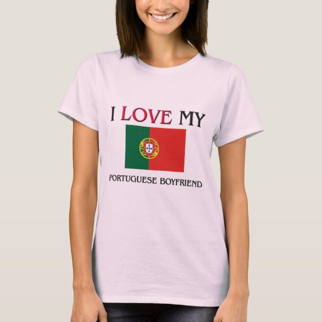 T-shirt J'aime mon ami portugais (Devant)