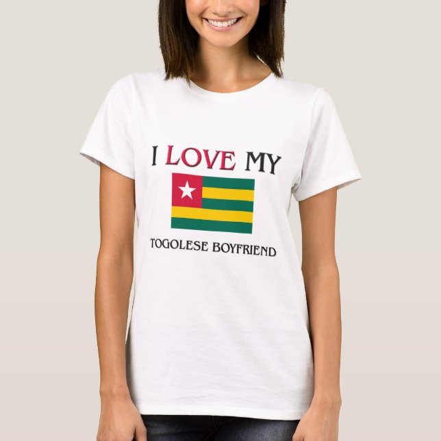 T-shirt J'aime mon ami togolais (Devant)
