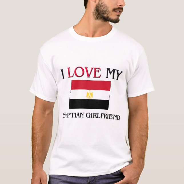 T-shirt J'aime mon amie égyptienne (Devant)