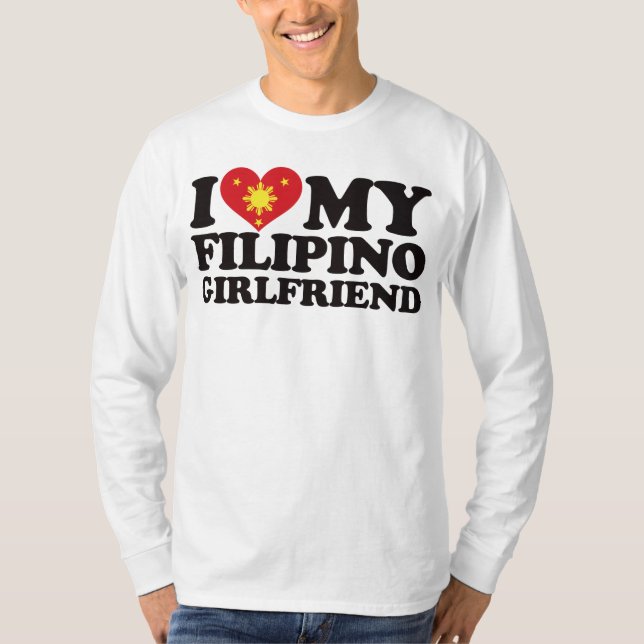 T-shirt J'aime mon amie philippine (Devant)
