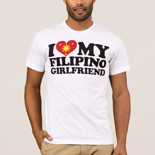 T-shirt J'aime mon amie philippine (Devant)
