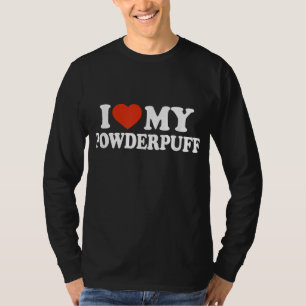 T-shirt J'Aime Mon Amoureux des chiens Chinois Poigné En P