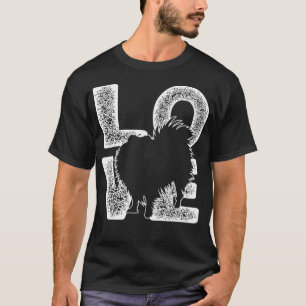 T-shirt J'Aime Mon Amoureux des chiens Poméranien Thème De