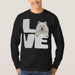 T-shirt J'aime mon Amoureux des chiens Samoyed