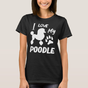 T-shirt J'Aime Mon Amoureux Du Poodle