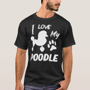 T-shirt J'Aime Mon Amoureux Du Poodle