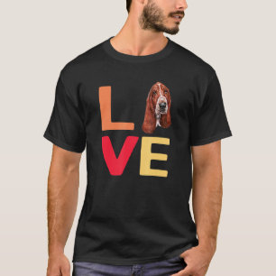 T-shirt J'Aime Mon Animal De Compagnie Hound Dog-Fun Avec
