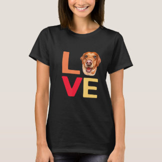 T-shirt J'Aime Mon Animal De Compagnie Labrador Dog-Fun Av