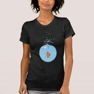 T-shirt J'aime mon animal de compagnie Poisson dans un sac