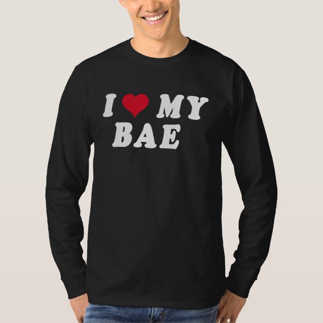T-shirt J'aime mon Bae j'aime mon BAE chéri (Devant)