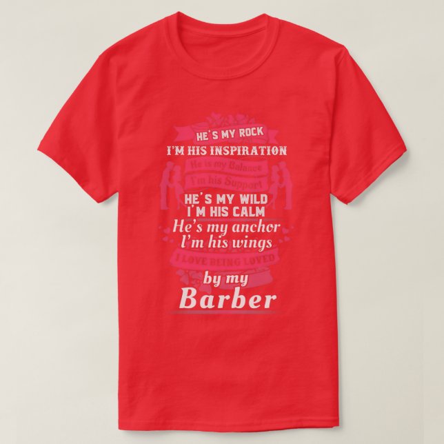 T-shirt J'Aime Mon Barbier 2 (Design devant)
