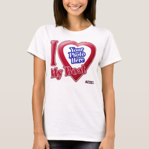 T-shirt J'aime mon bateau - photo