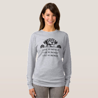 T-shirt J'aime mon beagle.