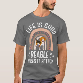 T-shirt J'Aime Mon Beagle Cute Meilleur Beagle Maman Ever 
