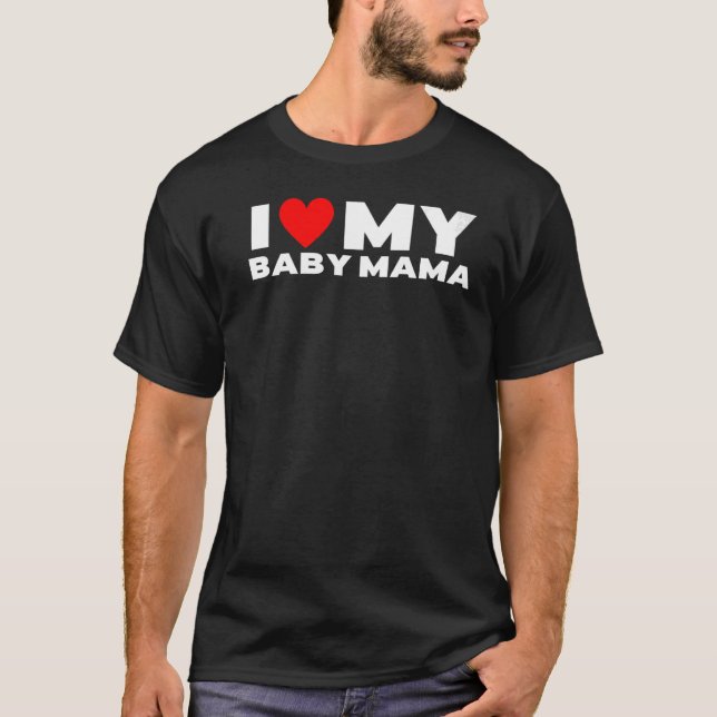 T-shirt J'Aime Mon Bébé Maman Bébé Maman (Devant)