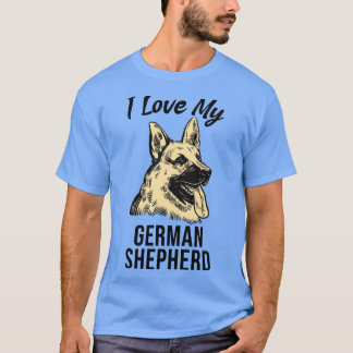 T-shirt J'Aime Mon Berger Allemand