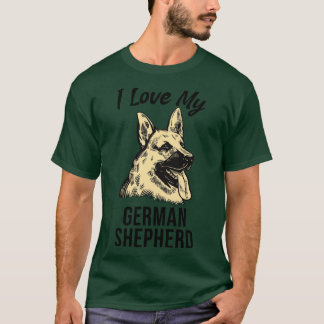 T-shirt J'Aime Mon Berger Allemand