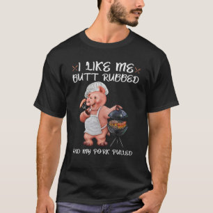 T-shirt J'Aime Mon Beurre Et Mon Porc Tiré