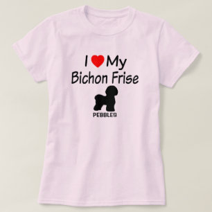 T-shirt J'Aime Mon Bichon Frise Dog