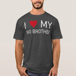 T-shirt J'aime mon Big Brother J'aime mon grand frère