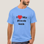 T-shirt J'aime mon Black Lab<br><div class="desc">Chemise T classique Homme en bleu clair et texte en noir Couleur et décontracté accessoire de la marque de mode imprimé avec phrase de texte modèle personnalisable Je ♥️ My Black Lab sur Casquettes, Chemises et Produits pour animaux de compagnie par TheFabricSeal imprimer sur demande magasin à Zazzle.com #ZazzleMade https://www.zazzle.com/store/thefabricseal...</div>