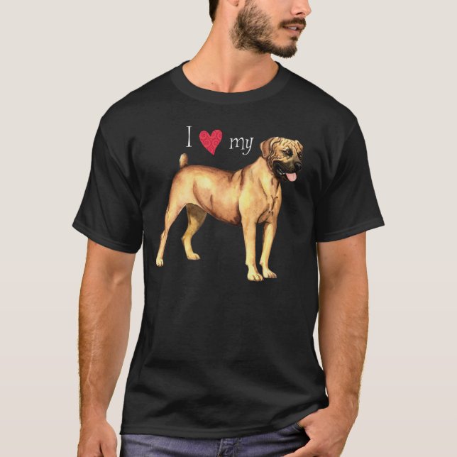 T-shirt J'aime mon Boerboel (Devant)