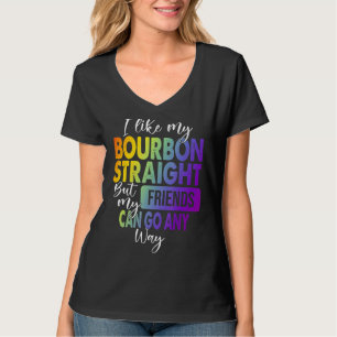 T-shirt J'Aime Mon Bourbon Droit Lgbt Pride Gay Lesbian