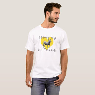 T-shirt j'aime mon bull terrier