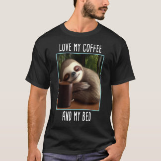 T-shirt J'Aime Mon Café Et Mon Lit