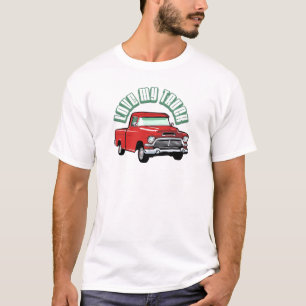 T-shirt J'aime mon camion - vieux, collecte rouge