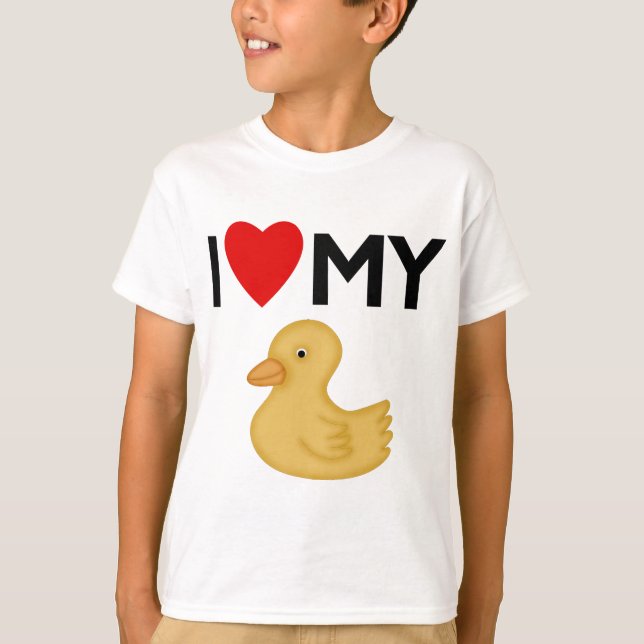 T-shirt J'Aime Mon Caoutchouc En Caoutchouc (Devant)