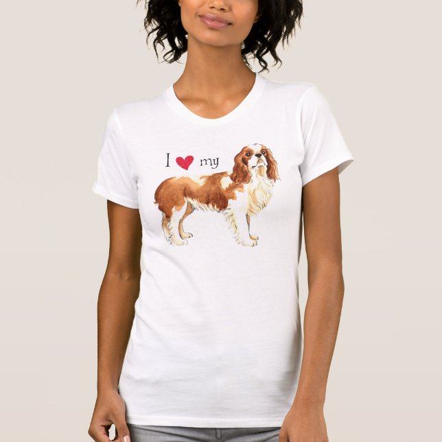 T-shirt J'aime mon Cavalier (Devant)