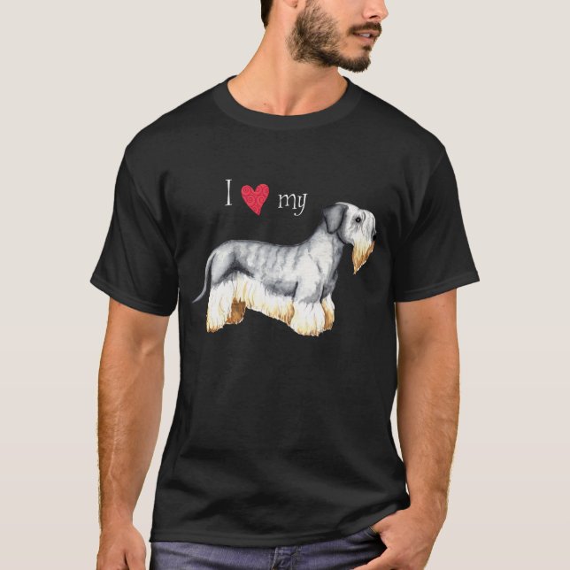 T-shirt J'aime mon Cesky Terrier (Devant)