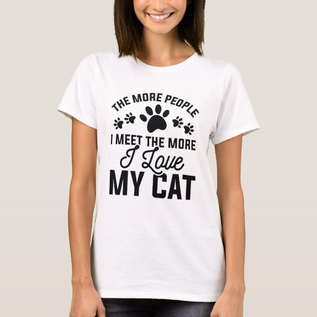 T-shirt J'Aime Mon Chat (Devant)