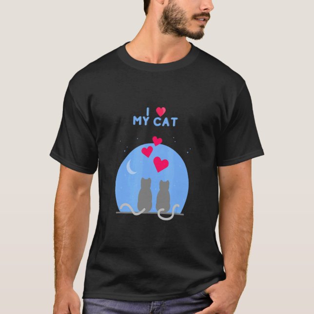 T-shirt J'Aime Mon Chat (Devant)
