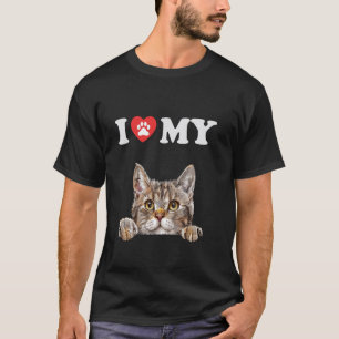 T-shirt J'aime mon chat Brazilian Shorthair Chat Drôle