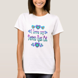 T-shirt J'aime mon chat de Devon Rex
