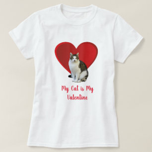 T-shirt J'aime mon chat / Saint-Valentin