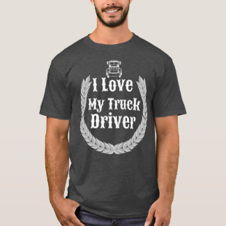 T-shirt J'aime mon chauffeur de camion 18