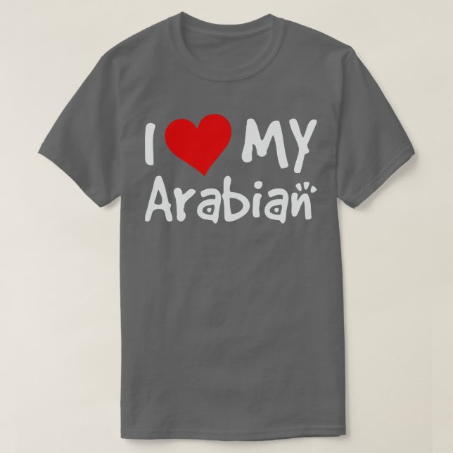 T-shirt J'aime mon cheval arabe 1 (Design devant)