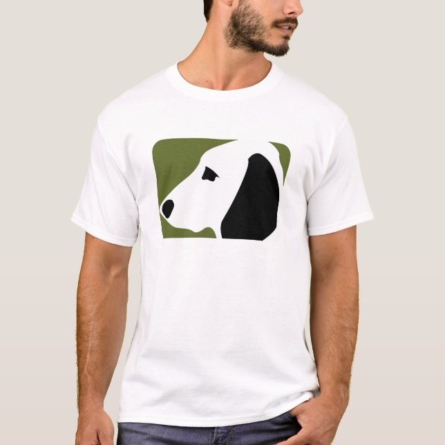T-shirt j'aime mon chien (Devant)