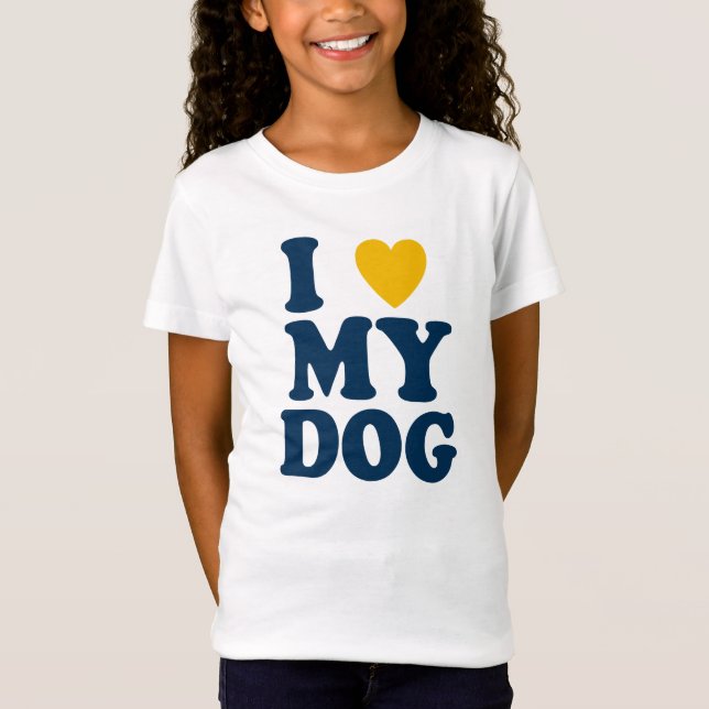 T-Shirt J'aime Mon chien (Devant)