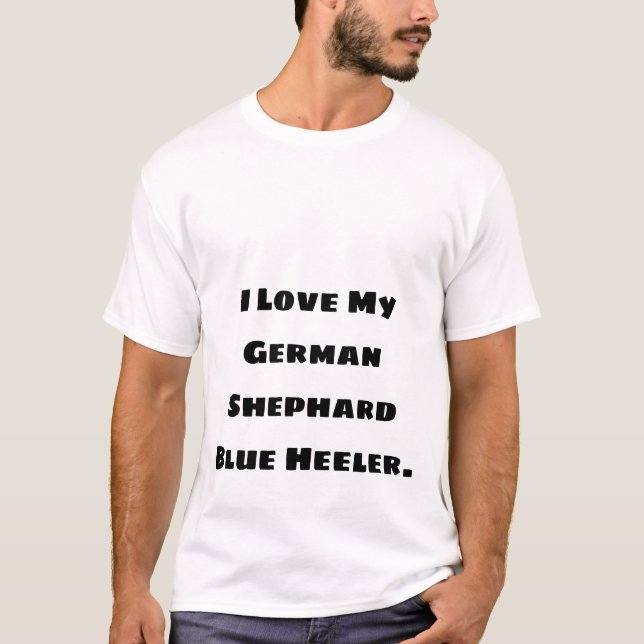 T-shirt J'aime mon chien (Devant)