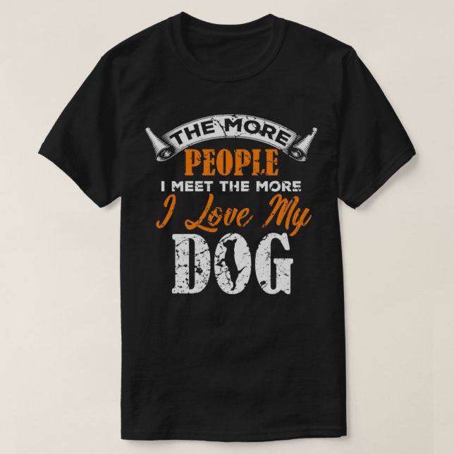 T-shirt J'Aime Mon Chien (Design devant)