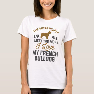 T-shirt J'Aime Mon Chien À Balle Français