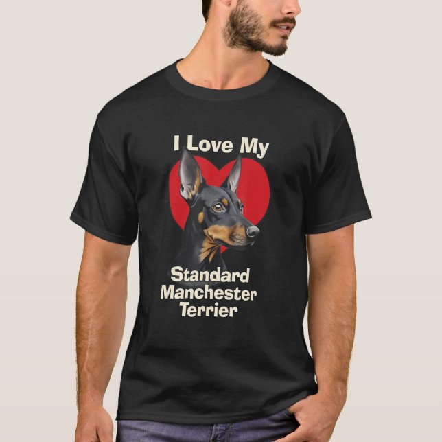 T-shirt J'Aime Mon Chien Chien Chien Chien Chien Chien De  (Devant)